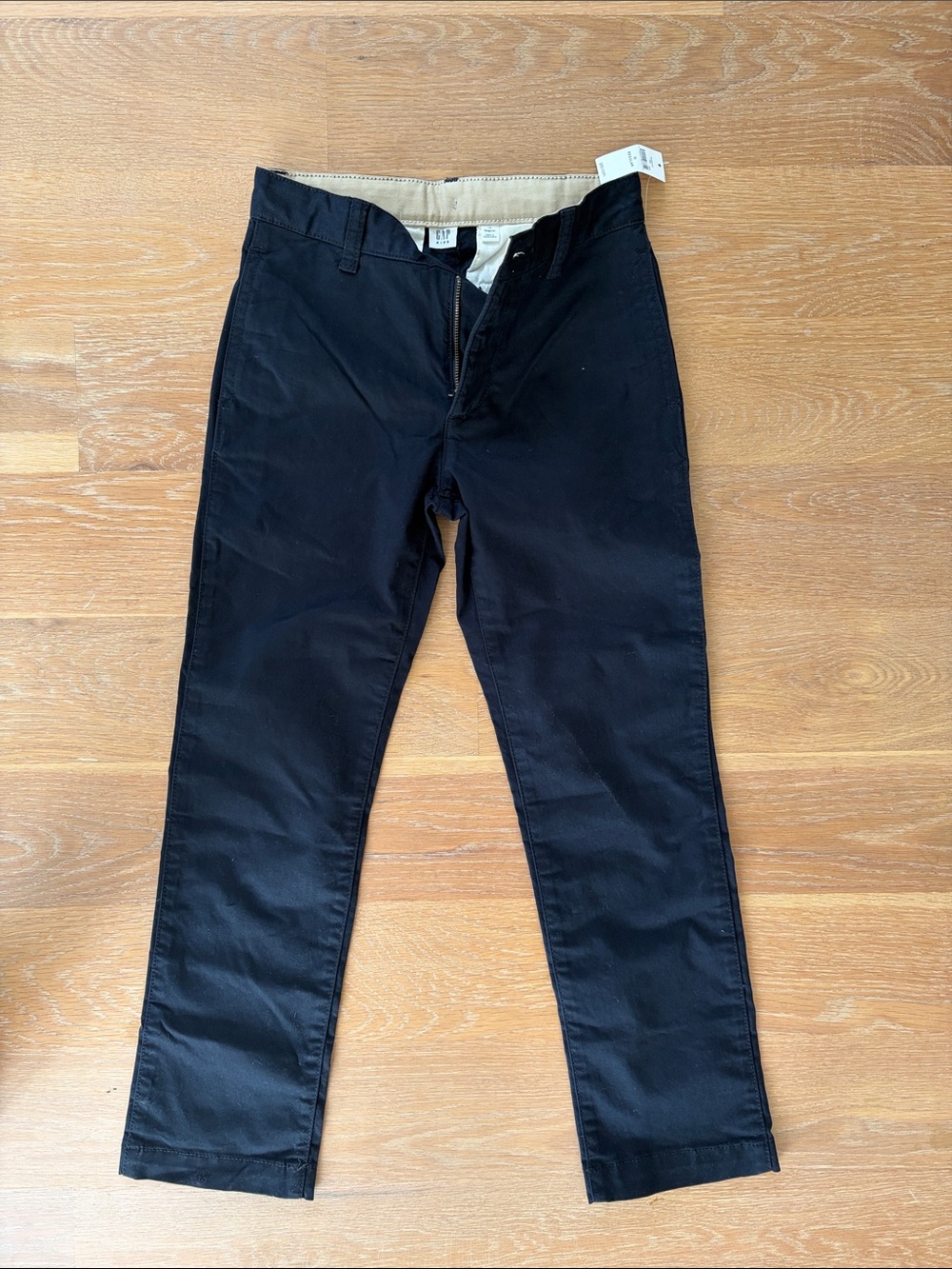 NWT Gap kids. Black Chino Pants for boys - Classic Straight Fit. Size 10